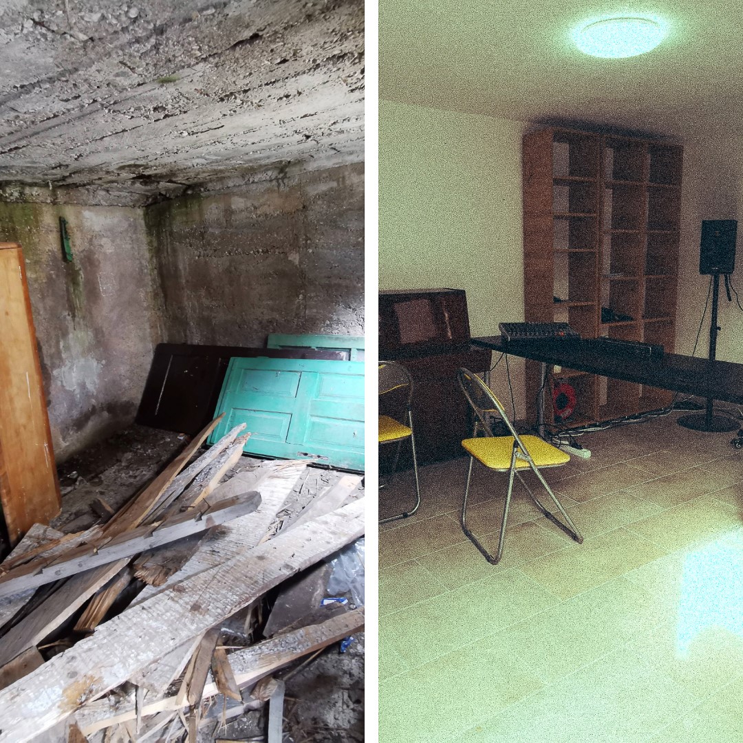 Before and after, restoration