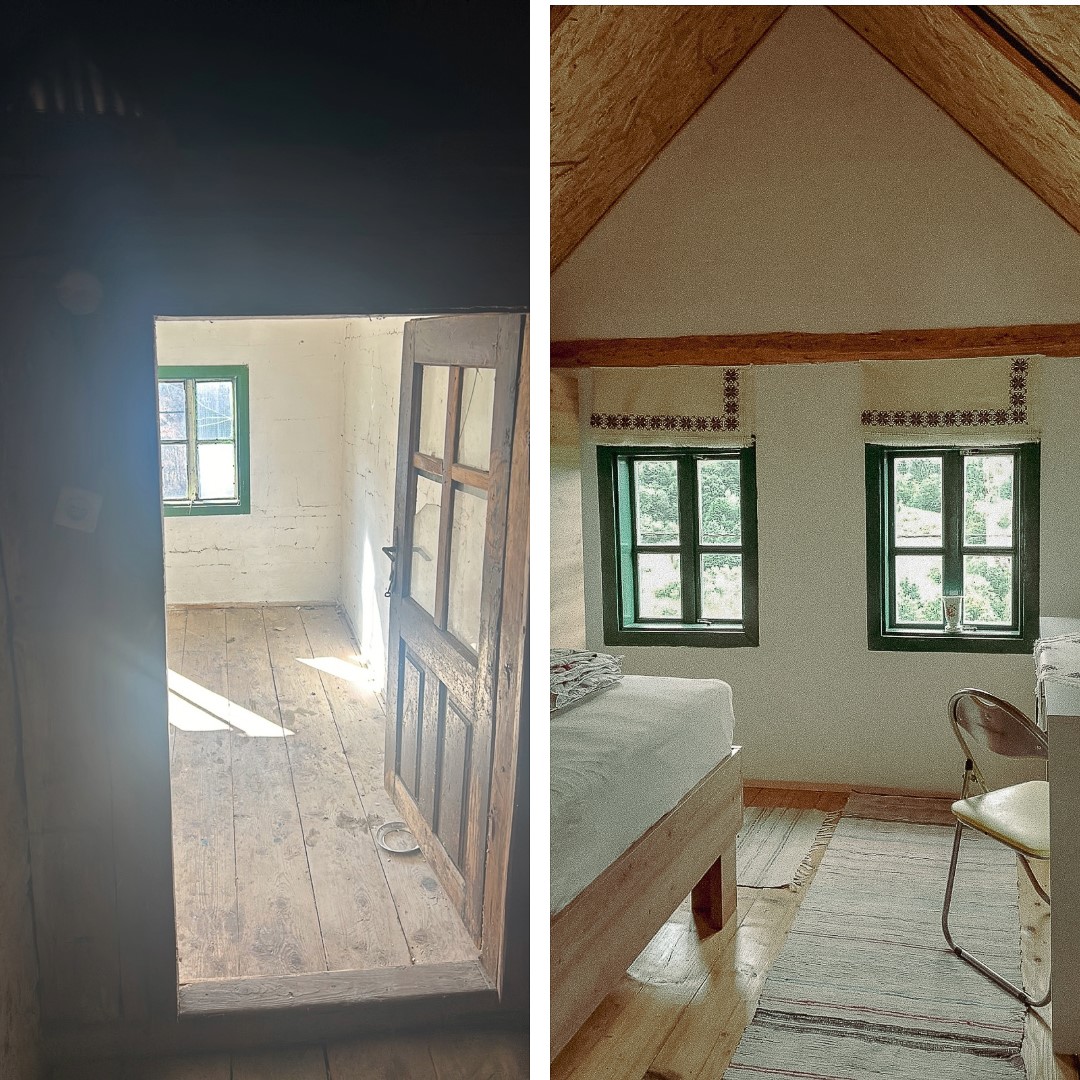 Before and after, restoration