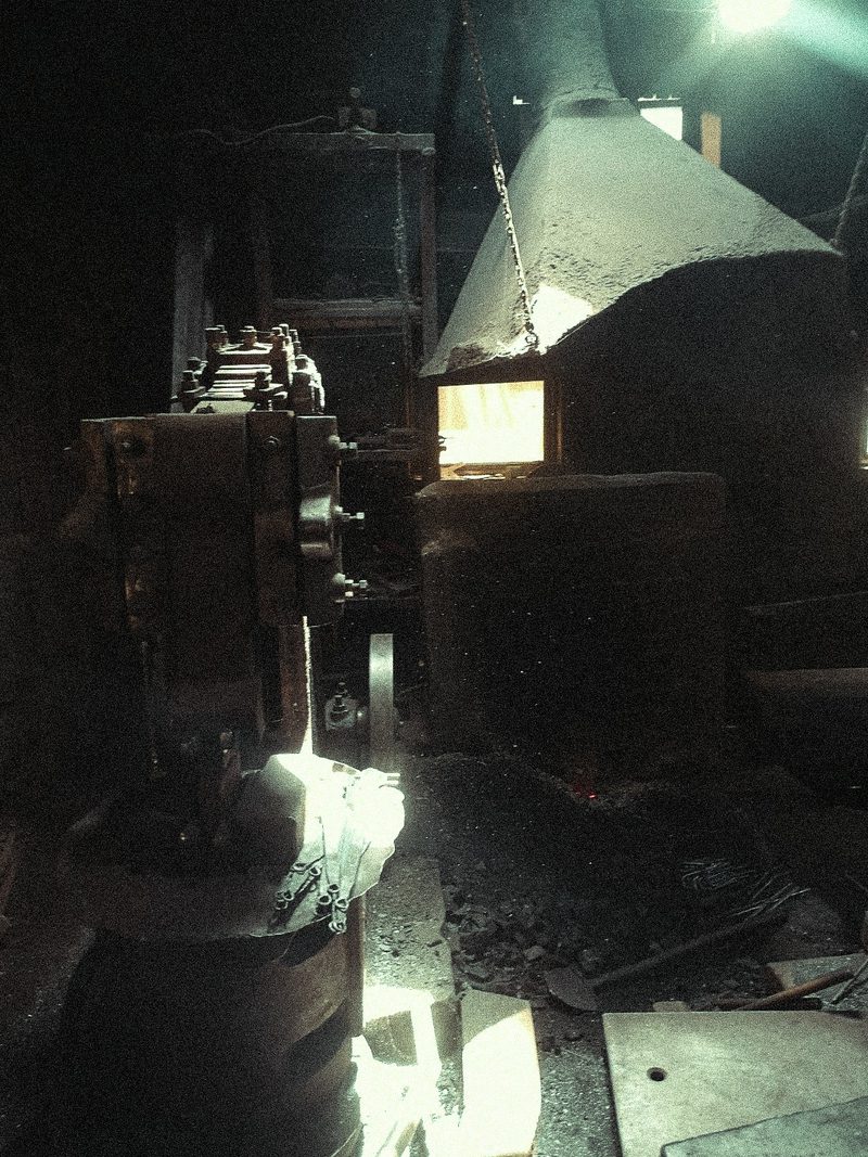 Oćevija, iron heating in the forge