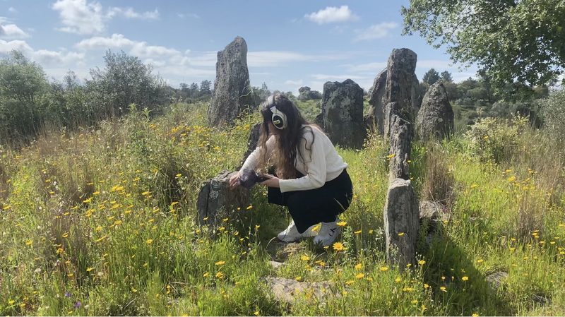 Field recording among standing stones